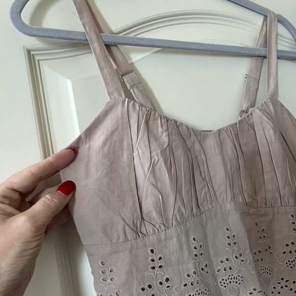 Kirious Brand Tan Embroidered Style Adjustable Camisole Women’s Size Medium - Picture 9 of 13